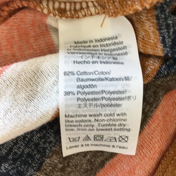 MADEWELL Multi-Color Striped Short Sleeve Crew Neck Tee Shirt - Picture 3 of 7